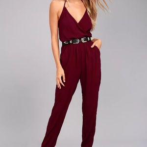 Maroon  Jumpsuit